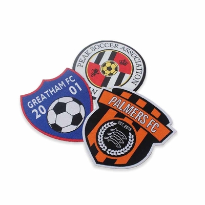 Ferro nos remendos da roupa de Velcro tecidos para o futebol Team Applique