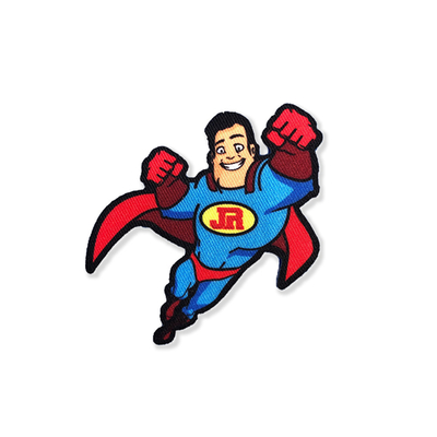 Bordado costurar no superman do remendo da sublimação da tintura dão Porma a multicolorido