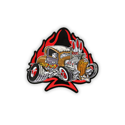 O Chenille costura nos remendos do motociclista, remendos bordados da motocicleta para o casaco de cabedal