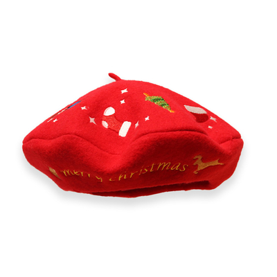 Material de lãs da cor do chapéu do tampão da boina do bordado multi para o inverno