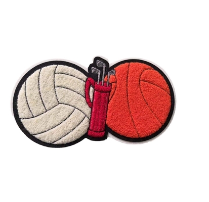 Moletom com capuz Chenille personalizado com remendos bordados a ferro na letra