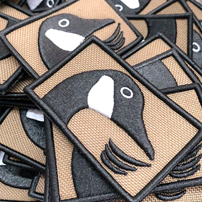 O sopro da roupa 3D da fita remenda o revestimento protetor passando de Velcro para sacos