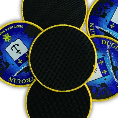 Etiqueta tecida Velcro Merrow do remendo da fita para Porças armadas da marinha