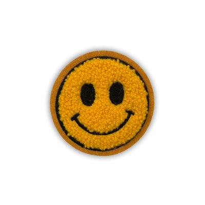 Remendo do bordado do Chenille de Emoji da letra do brilho para chapéus dos sacos de vestuário